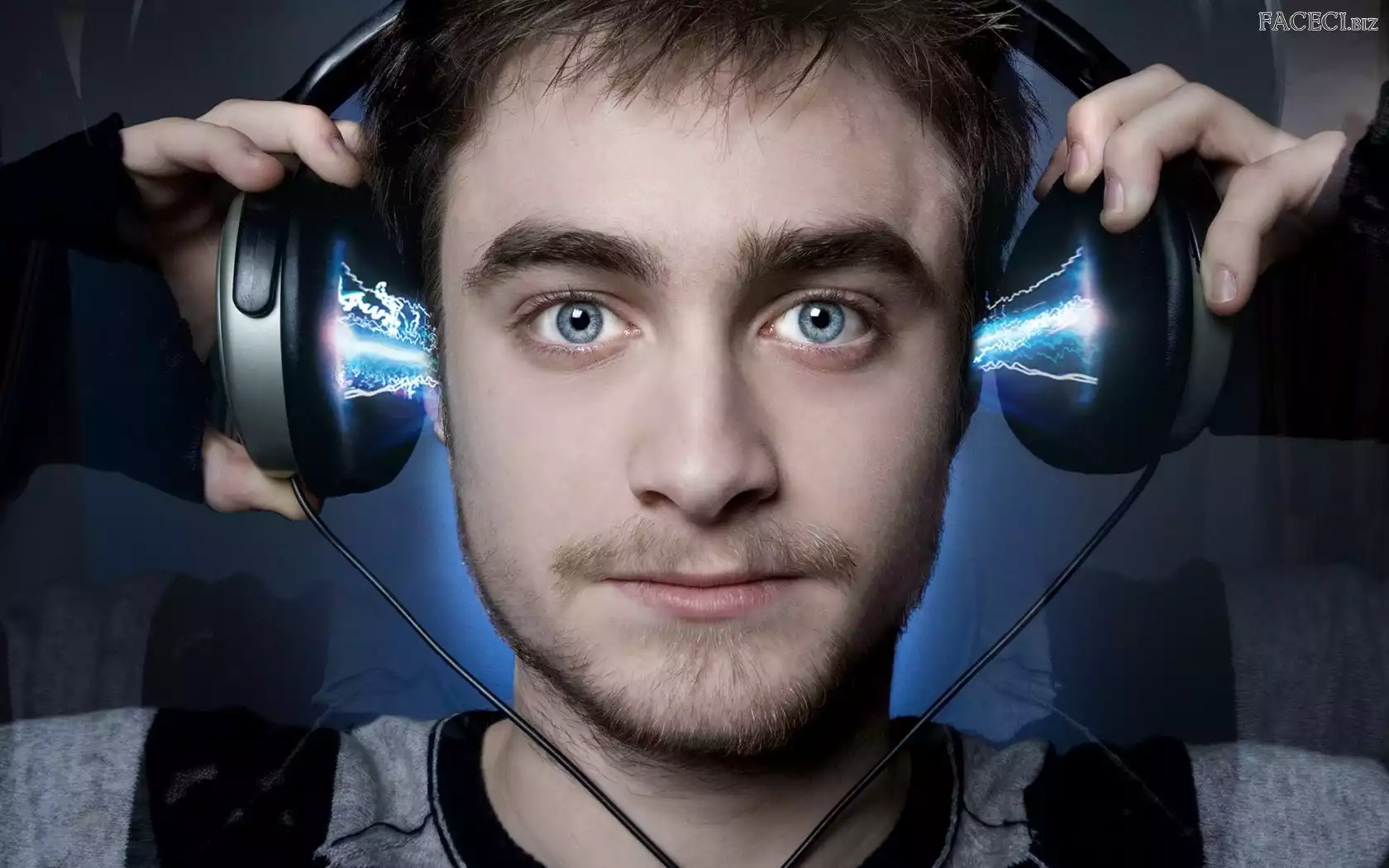Słuchawki, Aktor, Daniel Radcliffe, Zarost